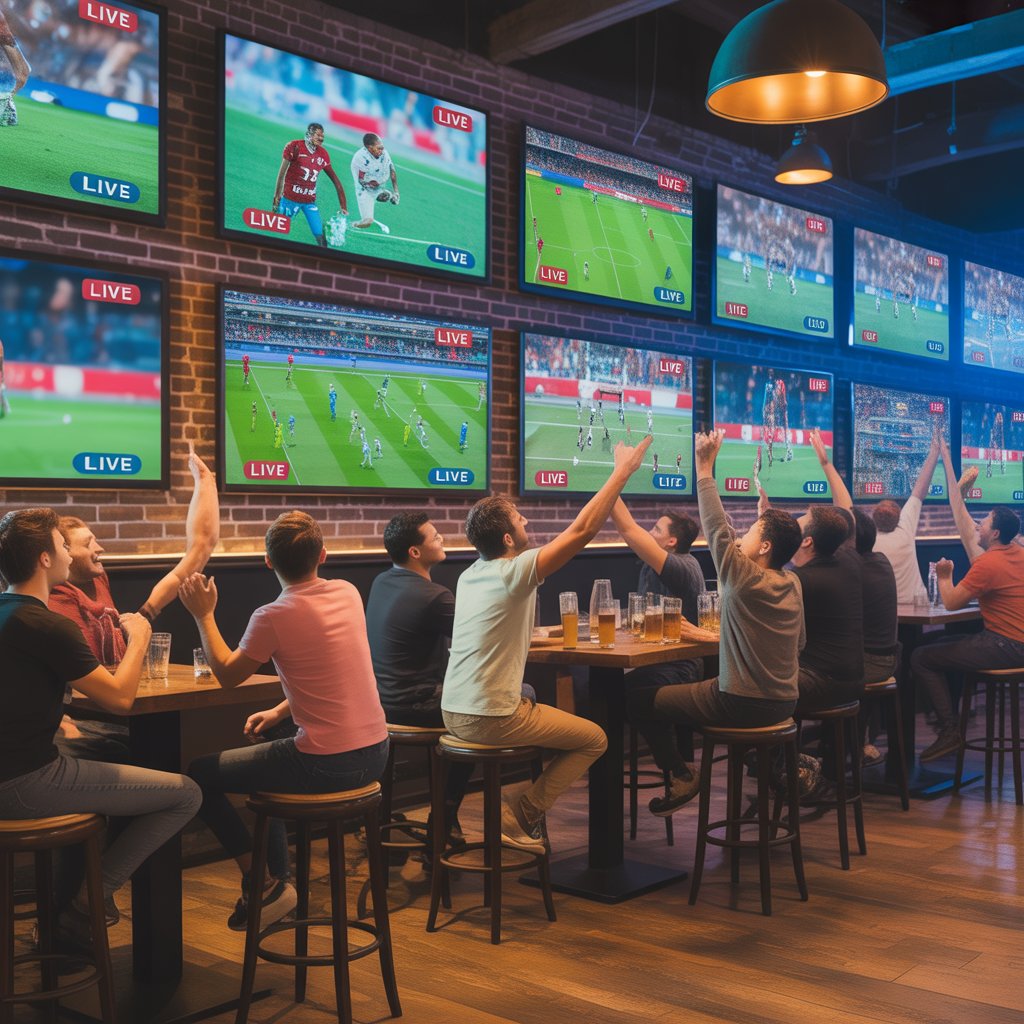 Live via Iptv for live sports bar