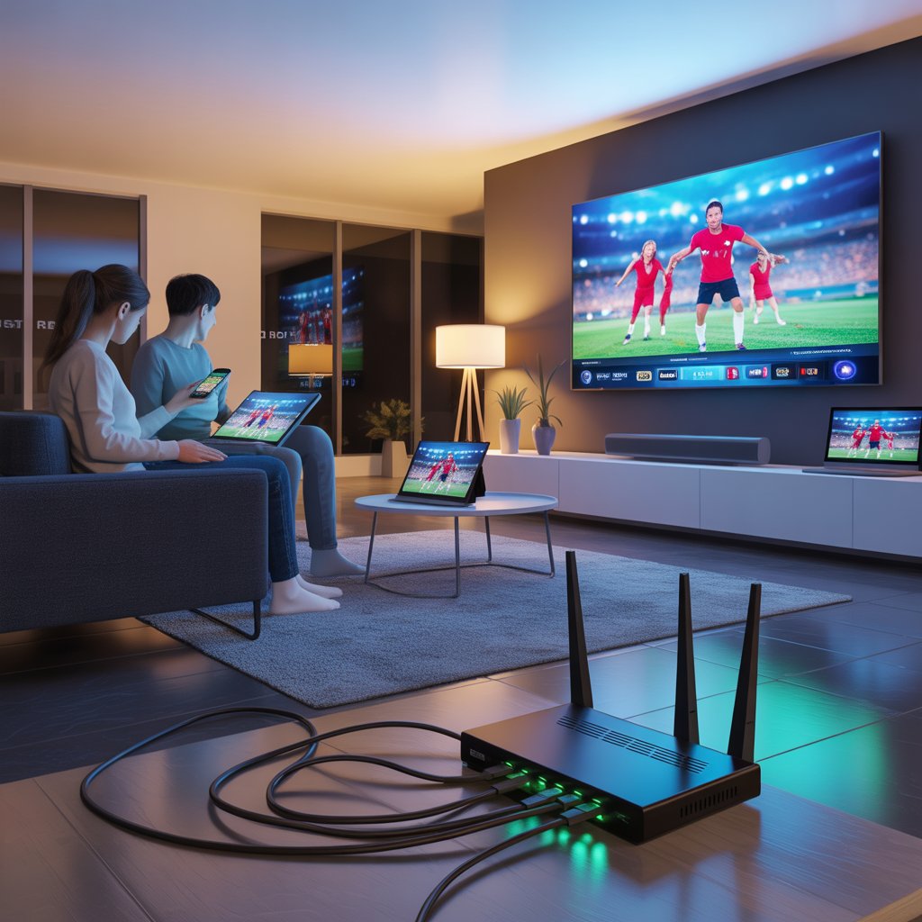 Multiple devices in a home using IPTV