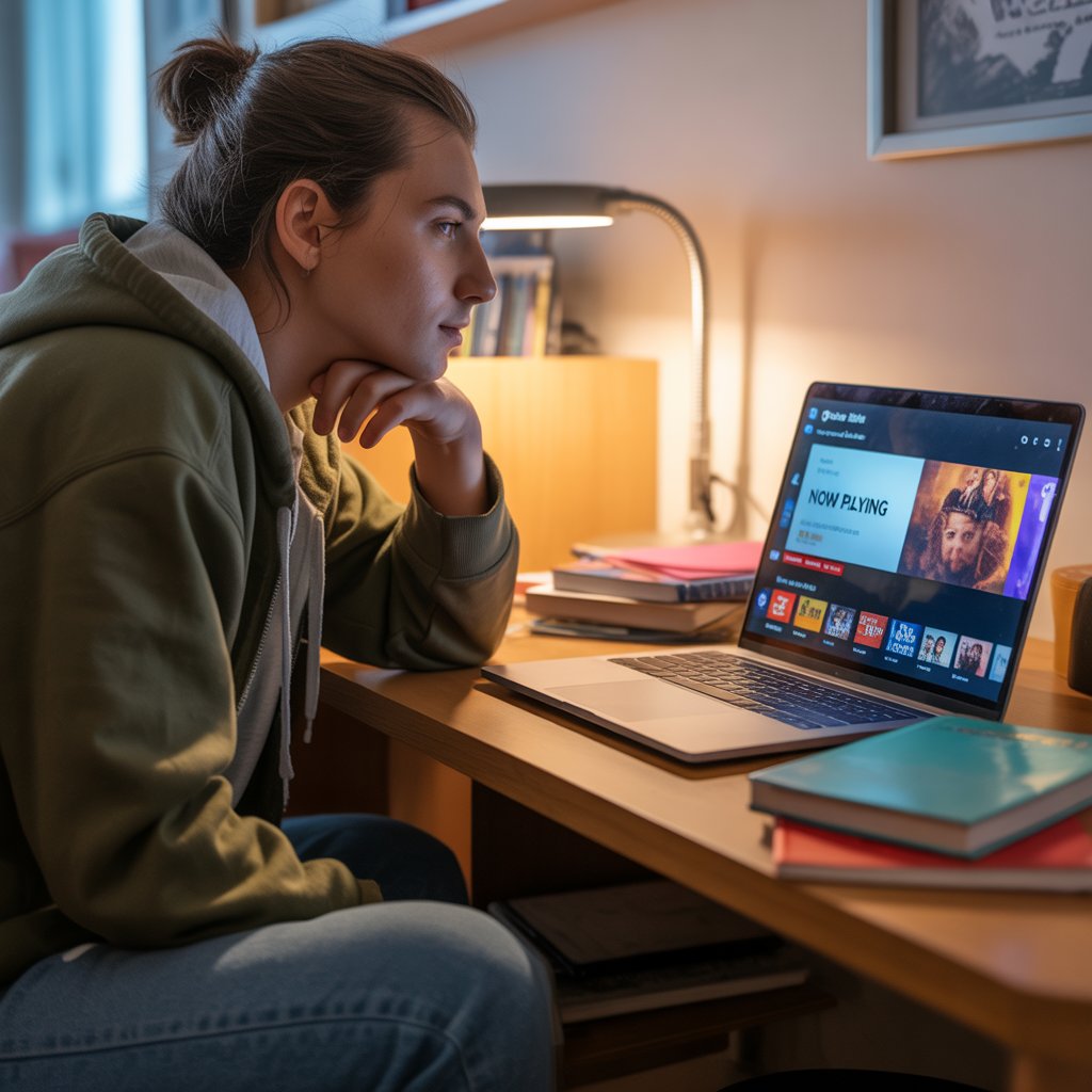 Iptv for students on laptop