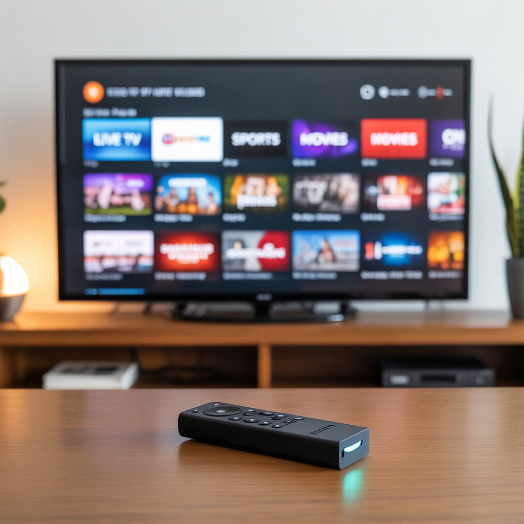 IPTV on firestick 4k : Setup Showing Menu