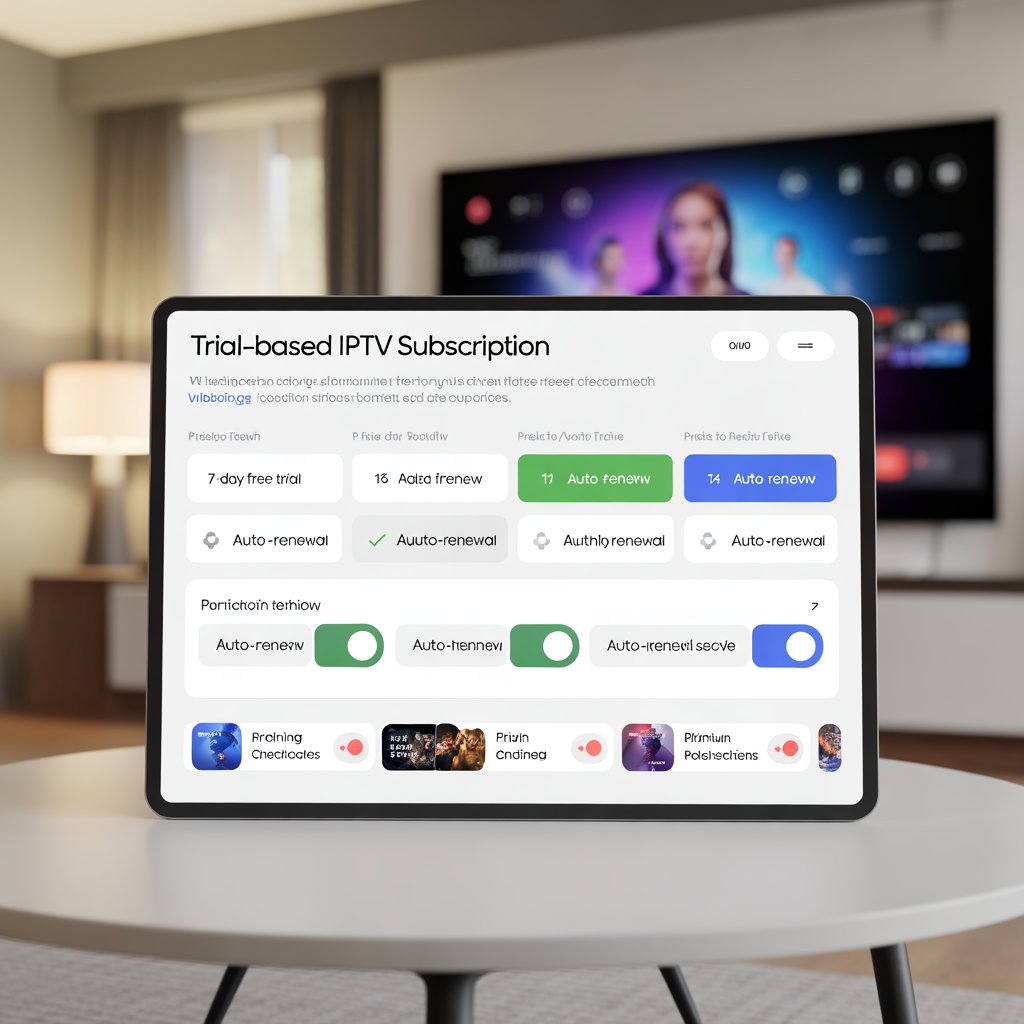 IPTV free trial auto renew